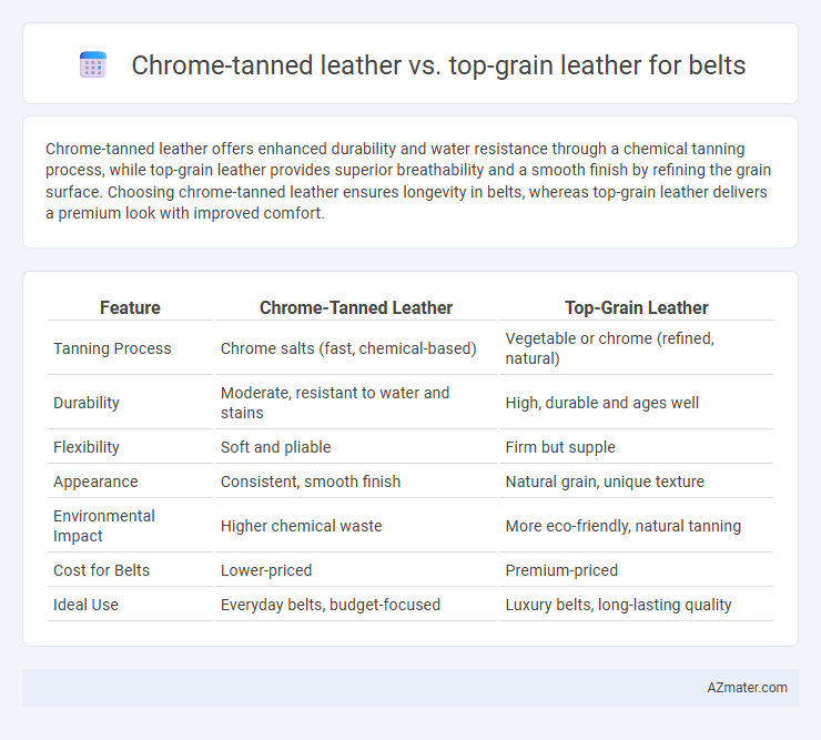 Chrome-tanned leather vs. top-grain leather for belts - What is The Difference?