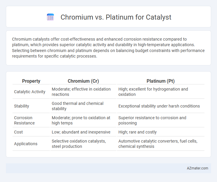 Chromium vs. Platinum for Catalyst - What is The Difference?