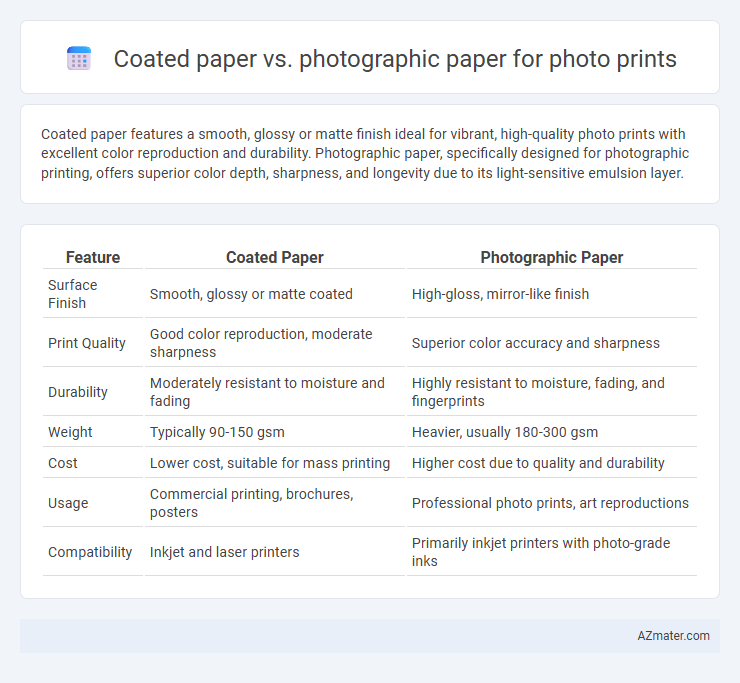 Coated paper vs. photographic paper for photo prints - What is The Difference?