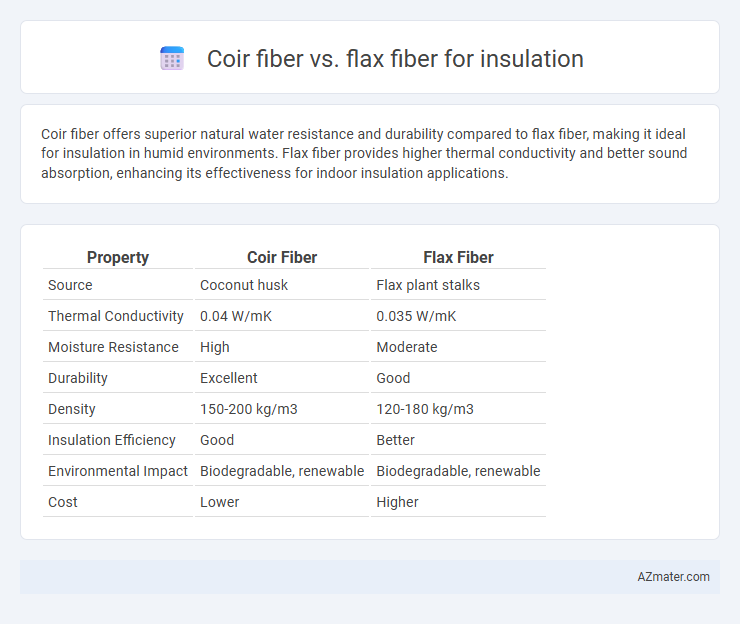 Coir fiber vs. flax fiber for insulation - What is The Difference?