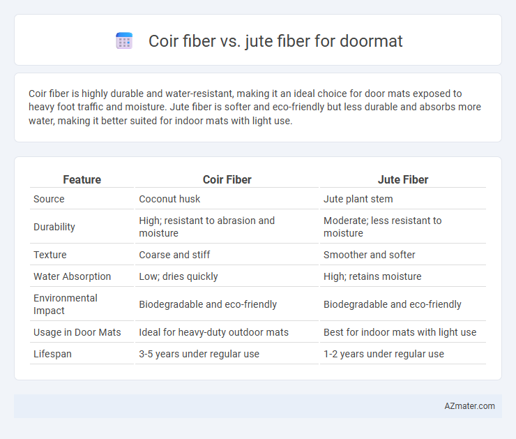 Coir fiber vs. jute fiber for doormat - What is The Difference?