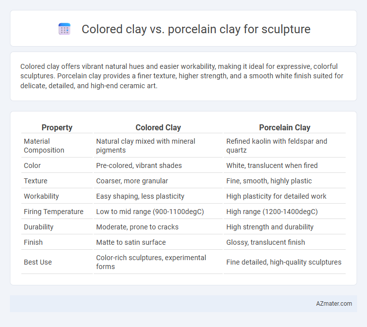Colored clay vs. porcelain clay for sculpture - What is The Difference?