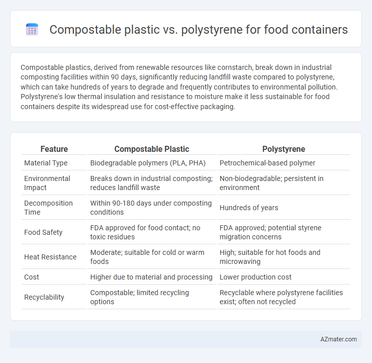Compostable plastic vs. polystyrene for food containers - What is The Difference?