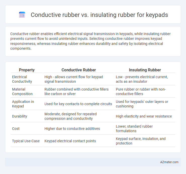 Conductive rubber vs. insulating rubber for keypads - What is The Difference?