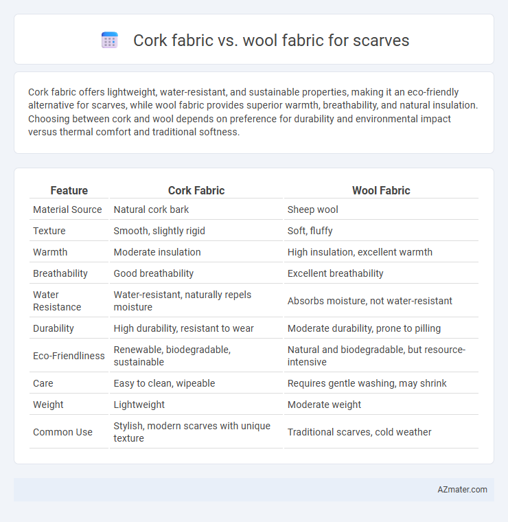 Cork fabric vs. wool fabric for scarves - What is The Difference?