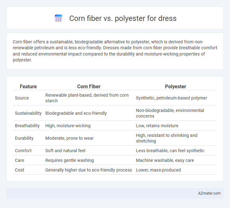 Corn fiber vs. polyester for dress - What is The Difference?