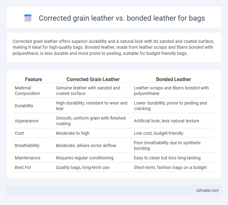 Corrected grain leather vs. bonded leather for bags - What is The Difference?
