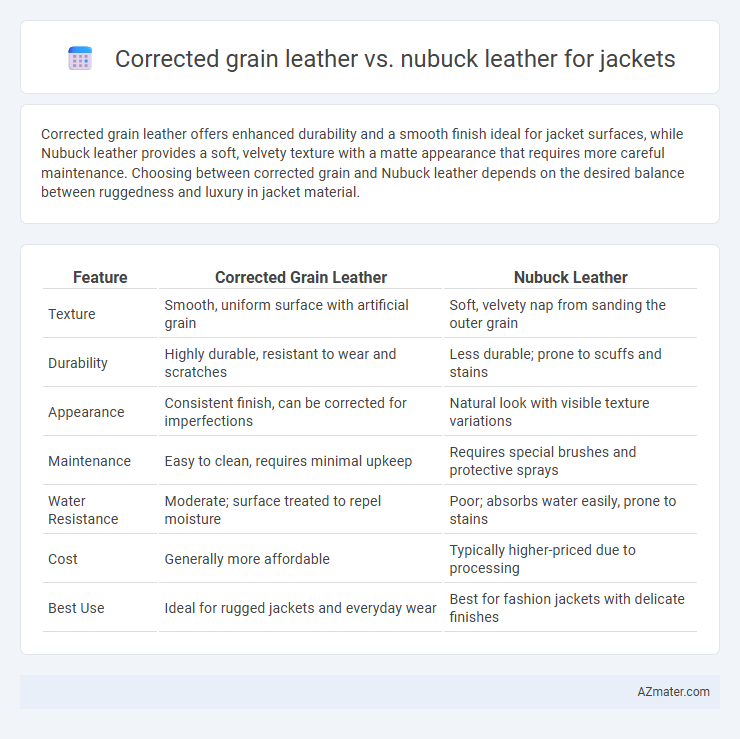 Corrected grain leather vs. nubuck leather for jackets - What is The Difference?