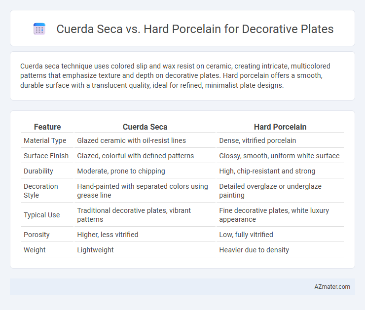 Cuerda Seca vs. Hard Porcelain for Decorative Plates - What is The Difference?