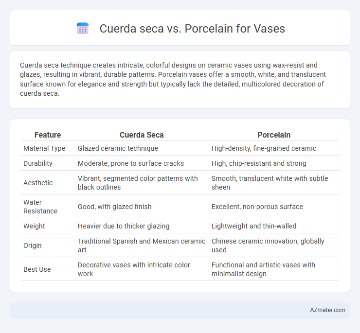 Cuerda seca vs. Porcelain for Vases - What is The Difference?