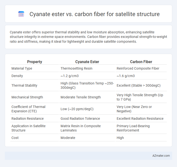 Cyanate ester vs. carbon fiber for satellite structure - What is The Difference?