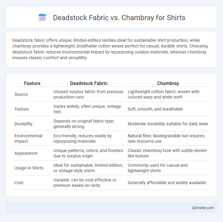 Deadstock Fabric vs. Chambray for Shirts - What is The Difference?