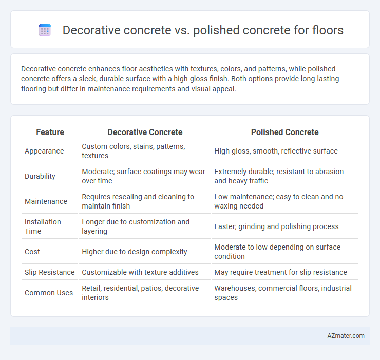 Decorative concrete vs. polished concrete for floors - What is The Difference?