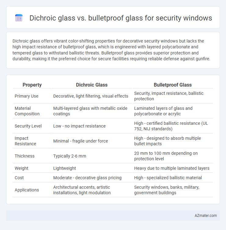 Dichroic glass vs. bulletproof glass for security windows - What is The Difference?