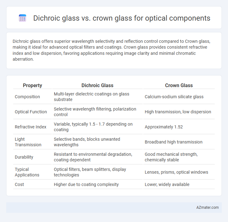 Dichroic glass vs. crown glass for optical components - What is The Difference?