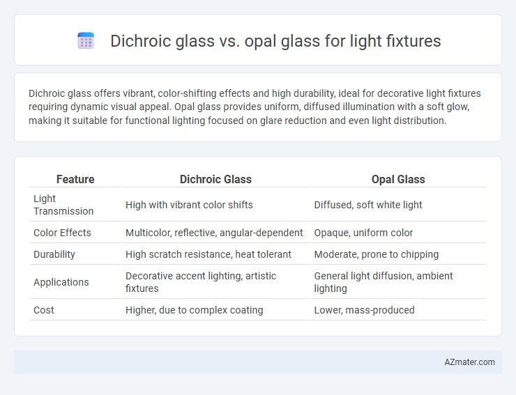 Dichroic glass vs. opal glass for light fixtures - What is The Difference?