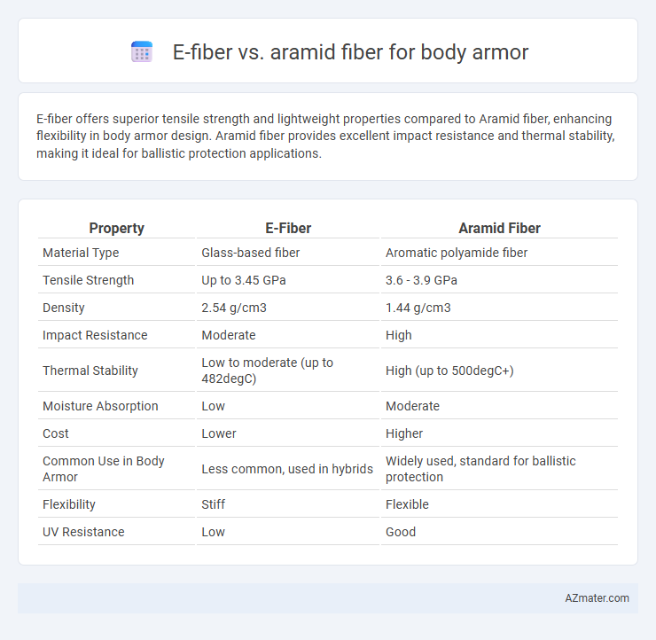 E-fiber vs. aramid fiber for body armor - What is The Difference?