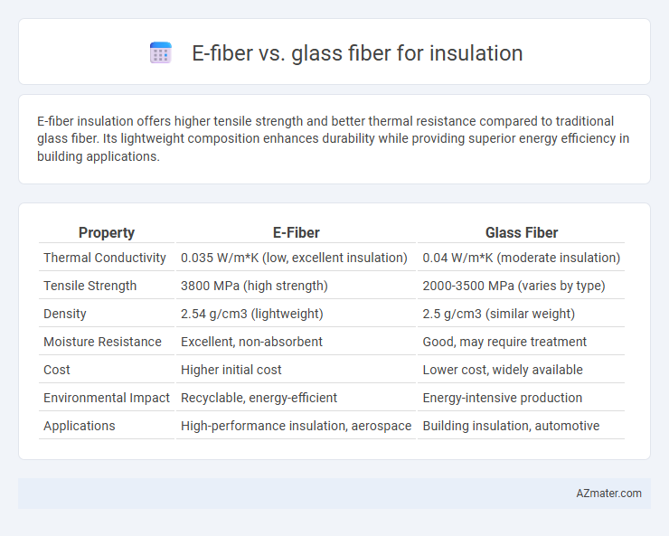 E-fiber vs. glass fiber for insulation - What is The Difference?
