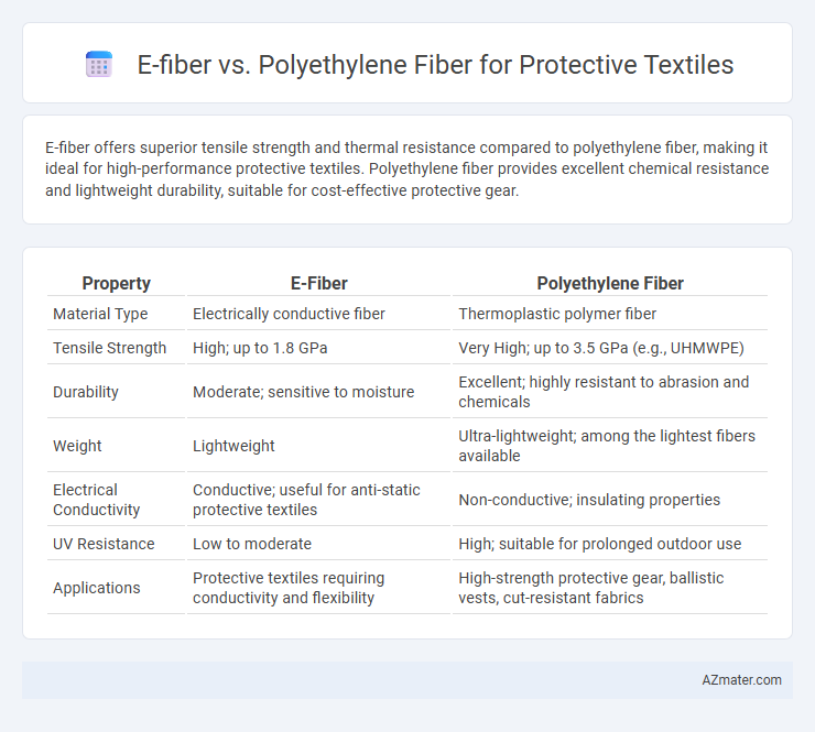 E-fiber vs. Polyethylene Fiber for Protective Textiles - What is The Difference?