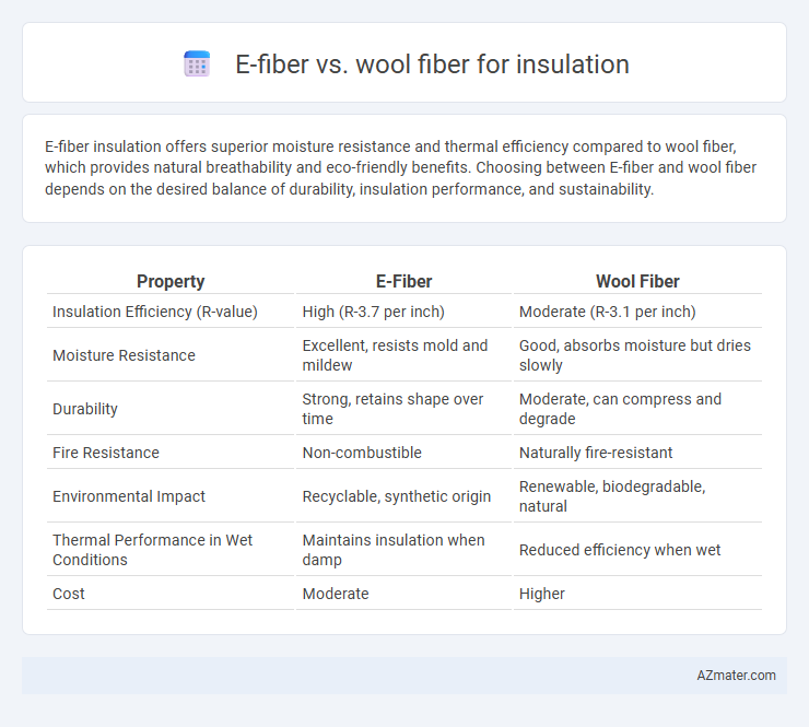 E-fiber vs. wool fiber for insulation - What is The Difference?