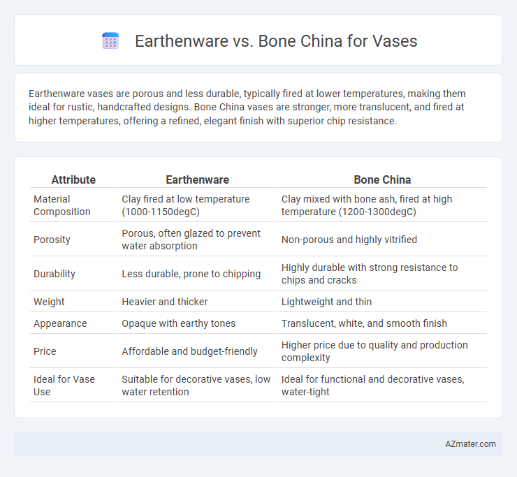 Earthenware vs. Bone China for Vases - What is The Difference?
