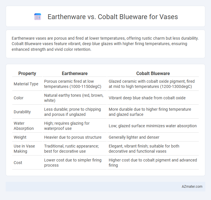 Earthenware vs. Cobalt Blueware for Vases - What is The Difference?