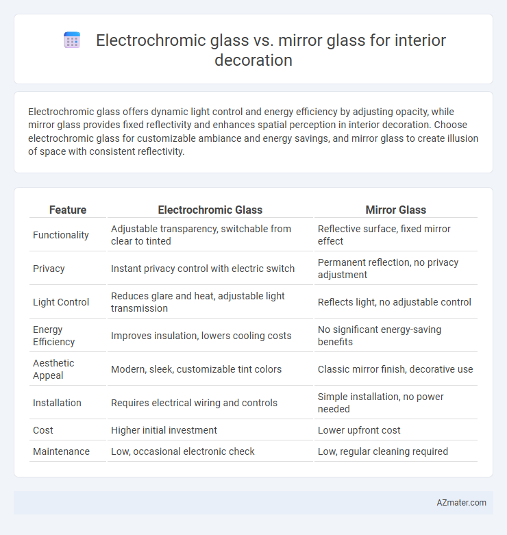 Electrochromic glass vs. mirror glass for interior decoration - What is The Difference?