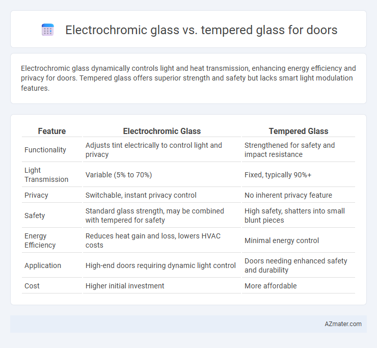 Electrochromic glass vs. tempered glass for doors - What is The Difference?