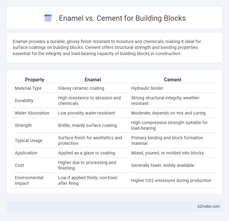 Enamel vs. Cement for Building Blocks - What is The Difference?
