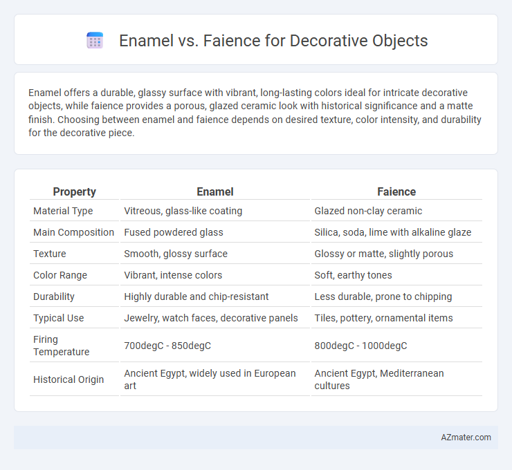 Enamel vs. Faience for Decorative Objects - What is The Difference?