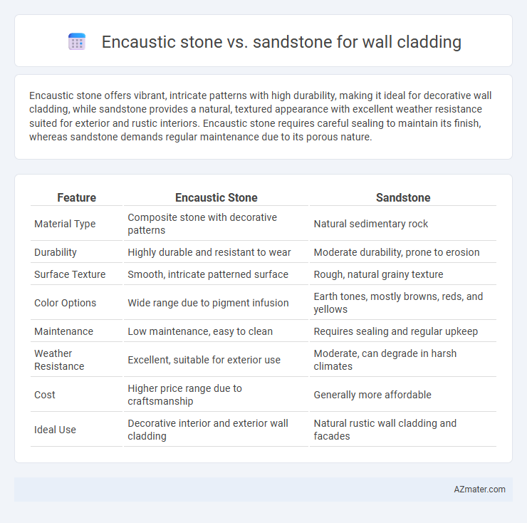 Encaustic stone vs. sandstone for wall cladding - What is The Difference?