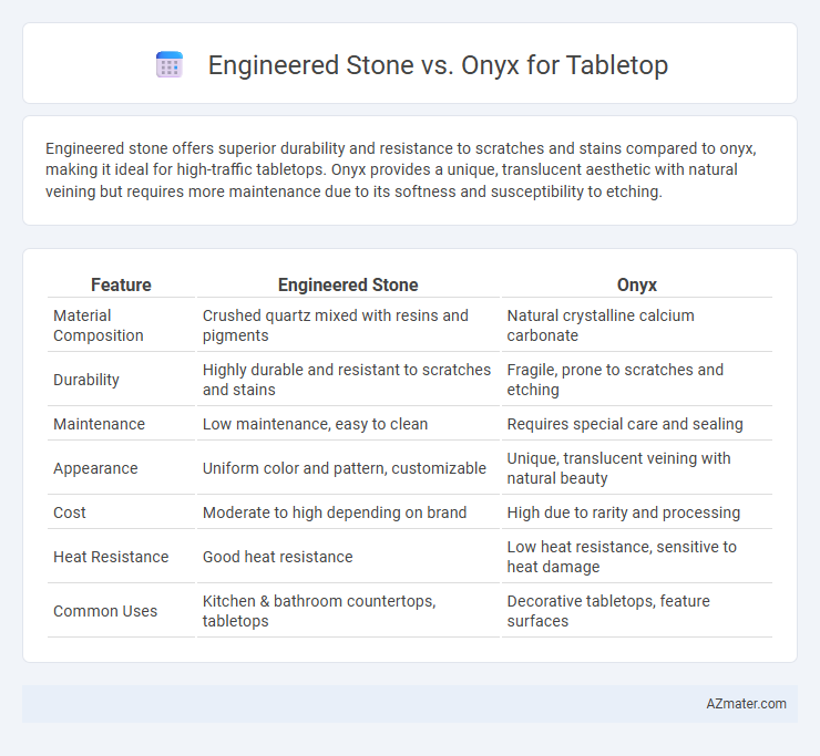 Engineered Stone vs. Onyx for Tabletop - What is The Difference?