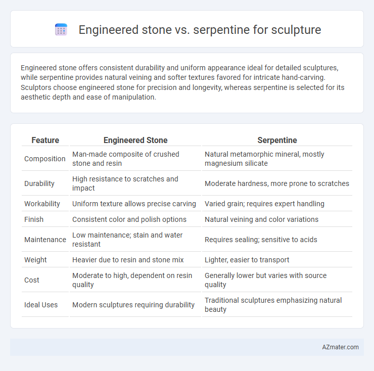 Engineered stone vs. serpentine for sculpture - What is The Difference?