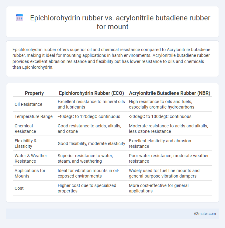 Epichlorohydrin rubber vs. acrylonitrile butadiene rubber for mount - What is The Difference?