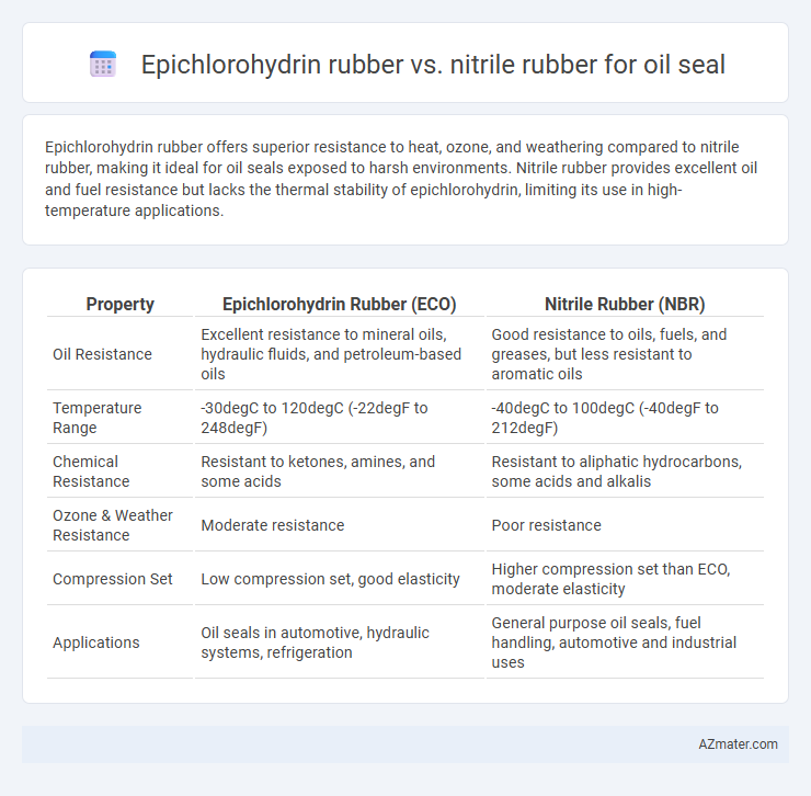 Epichlorohydrin rubber vs. nitrile rubber for oil seal - What is The Difference?