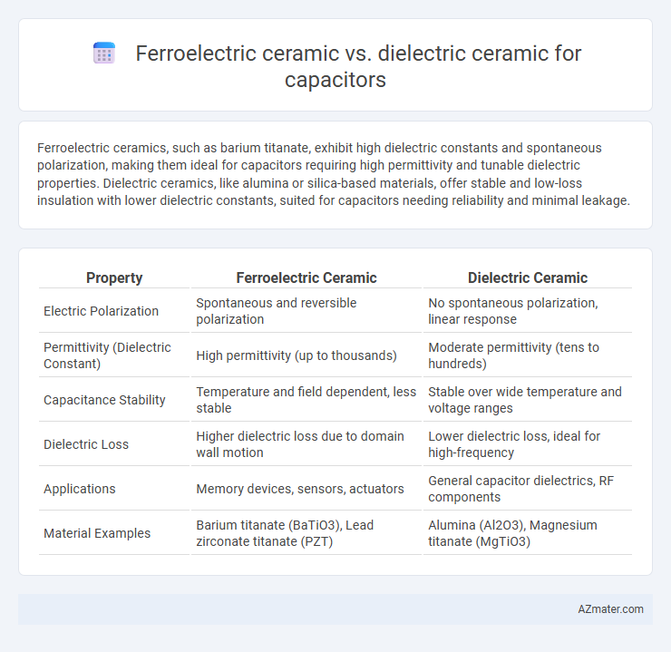 Ferroelectric ceramic vs. dielectric ceramic for capacitors - What is The Difference?