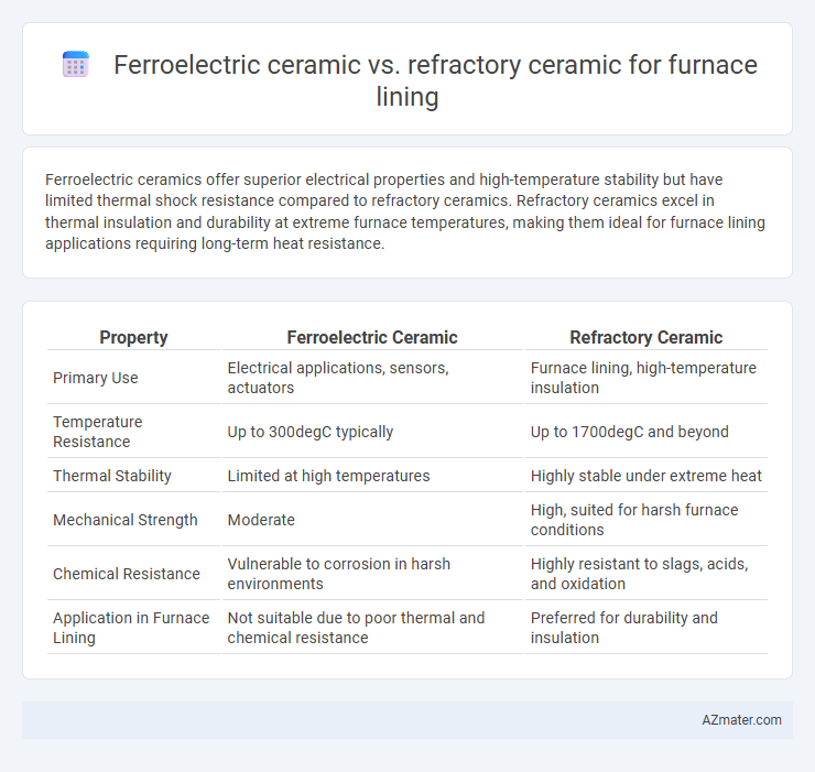 Ferroelectric ceramic vs. refractory ceramic for furnace lining - What is The Difference?