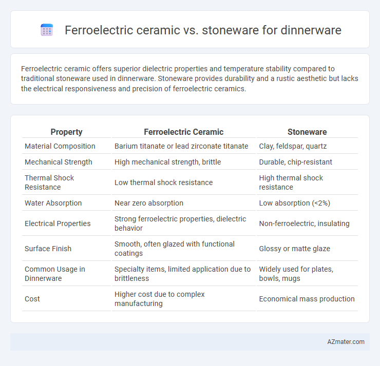 Ferroelectric ceramic vs. stoneware for dinnerware - What is The Difference?