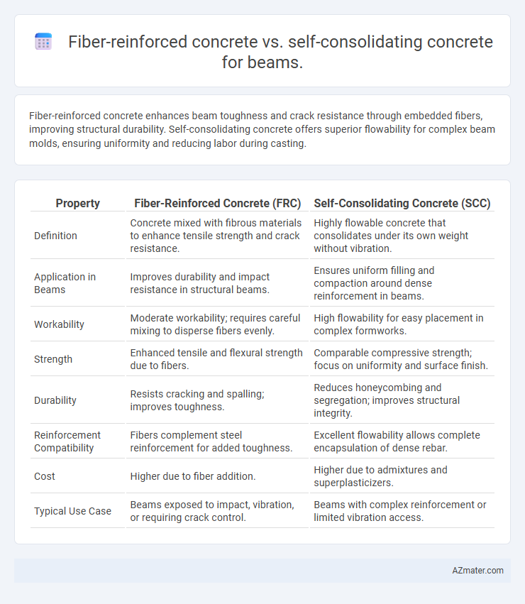 Fiber-reinforced concrete vs. self-consolidating concrete for beams. - What is The Difference?