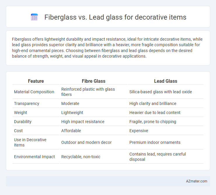 Fiberglass vs. Lead glass for decorative items - What is The Difference?
