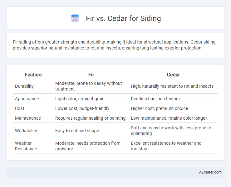 Fir vs. Cedar for Siding - What is The Difference?