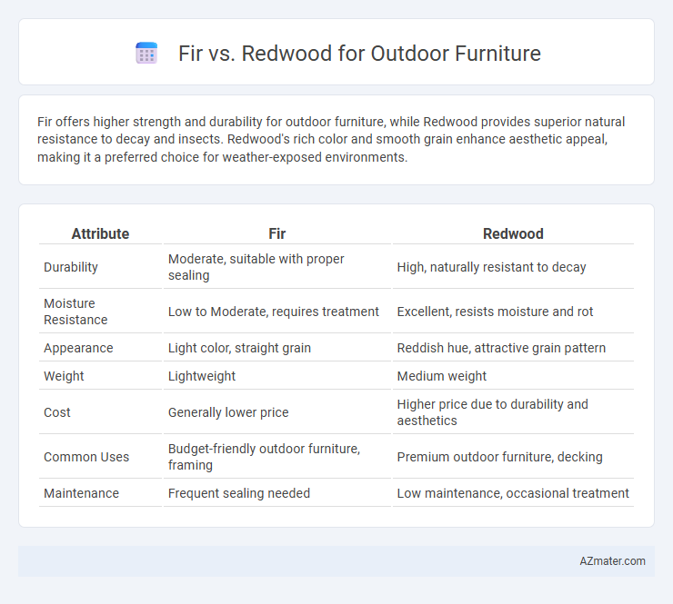 Fir vs. Redwood for Outdoor Furniture - What is The Difference?