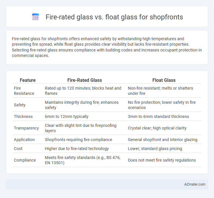 Fire-rated glass vs. float glass for shopfronts - What is The Difference?