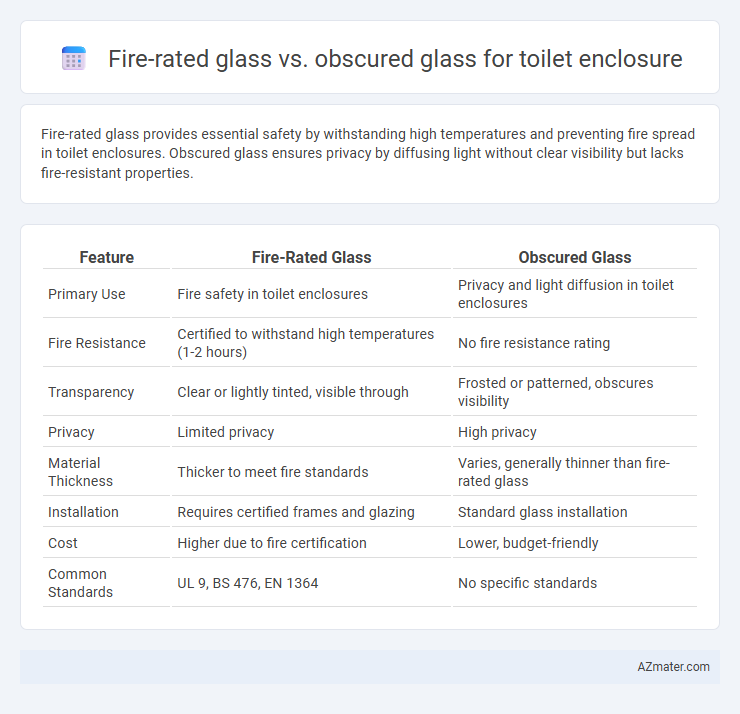 Fire-rated glass vs. obscured glass for toilet enclosure - What is The Difference?