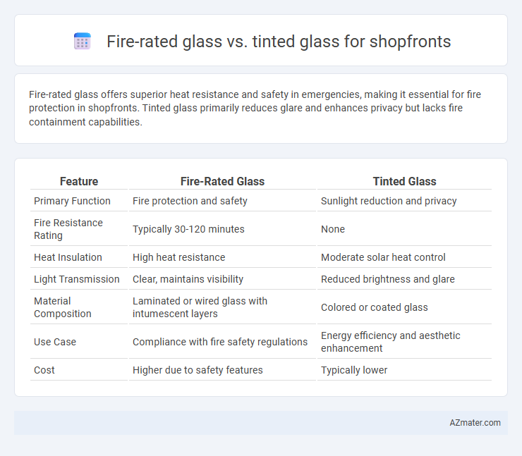 Fire-rated glass vs. tinted glass for shopfronts - What is The Difference?