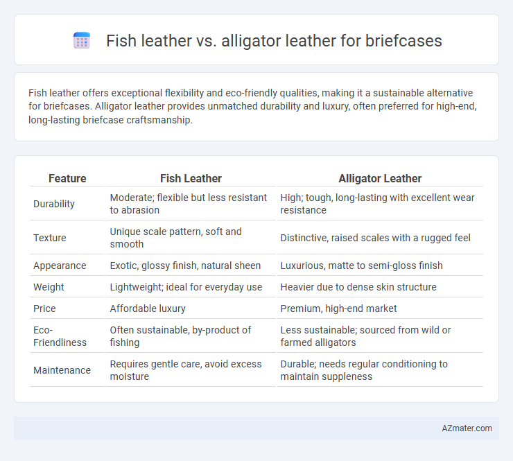 Fish leather vs. alligator leather for briefcases - What is The Difference?