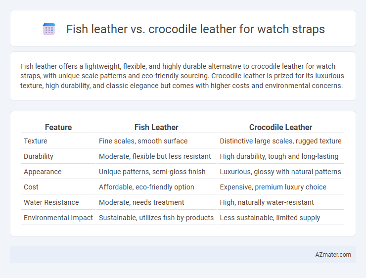 Fish leather vs. crocodile leather for watch straps - What is The Difference?