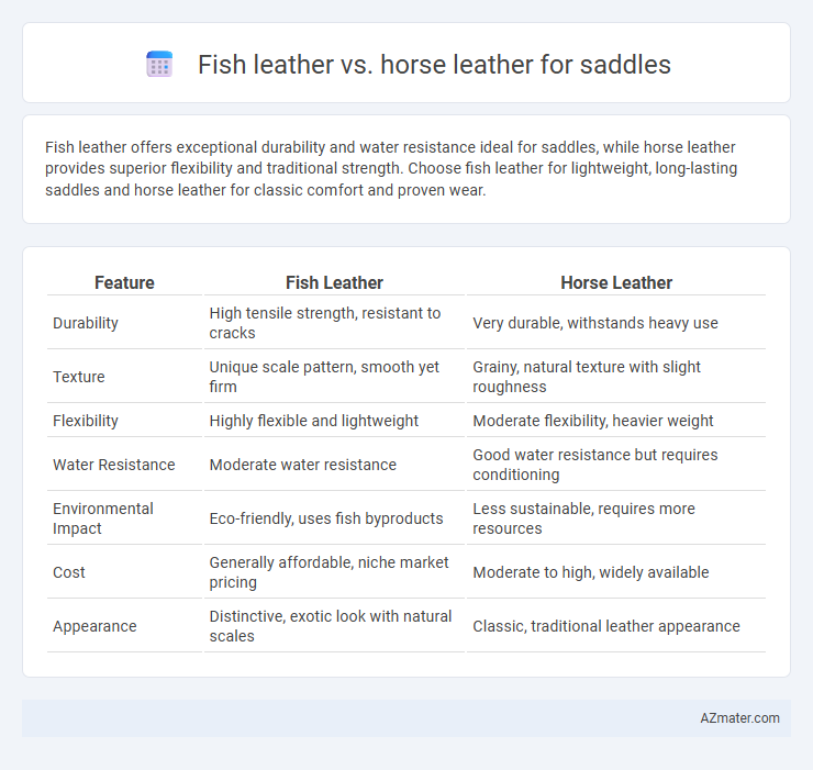 Fish leather vs. horse leather for saddles - What is The Difference?