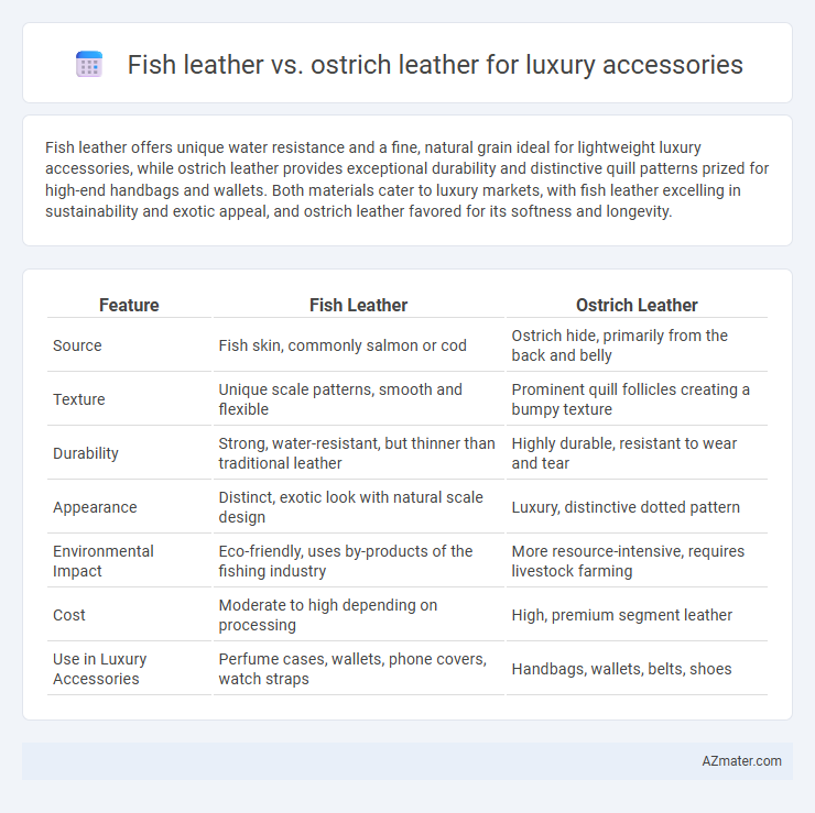 Fish leather vs. ostrich leather for luxury accessories - What is The Difference?