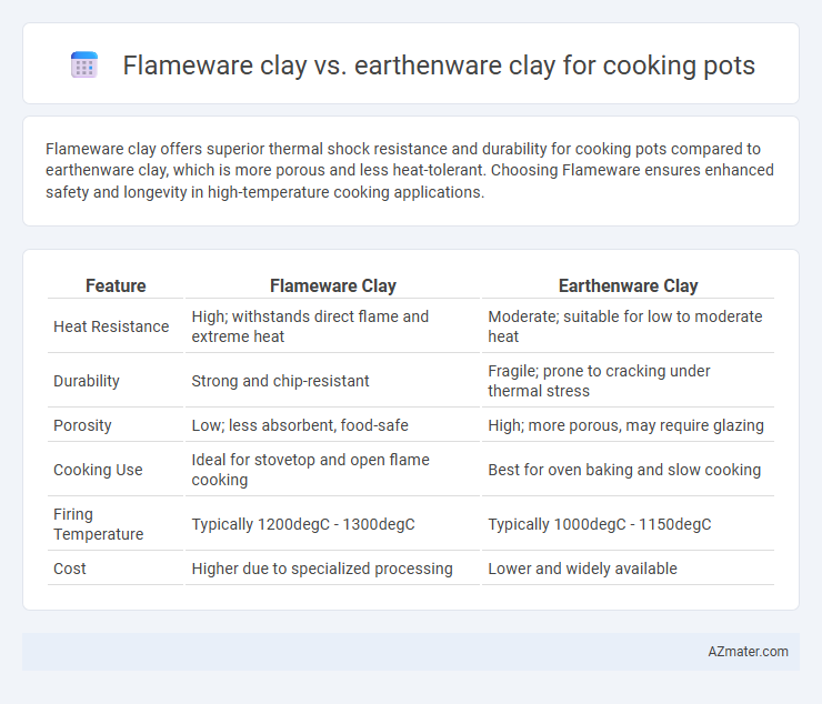 Flameware clay vs. earthenware clay for cooking pots - What is The Difference?